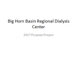Big Horn Basin Regional Dialysis Center