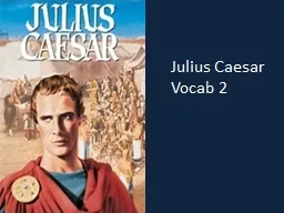Julius Caesar Vocab 2 Exeunt