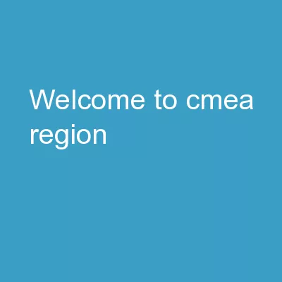 Welcome to CMEA  Region