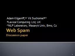 Web Spam Discussion paper