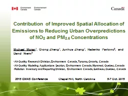 Contribution of Improved Spatial Allocation of Emissions to Reducing Urban