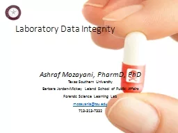 Laboratory Data Integrity
