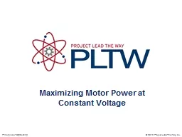 Maximizing Motor Power at Constant Voltage