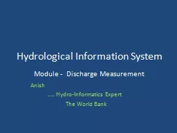 Hydrological Information System