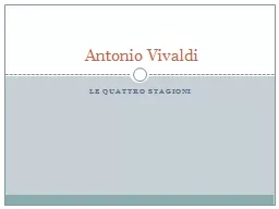 Le quattro stagioni Antonio Vivaldi