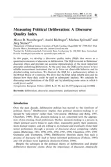 MeasuringPoliticalDeliberationADiscourse QualityIndex