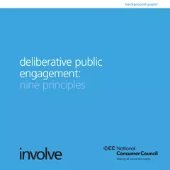deliberative public engagement nine principles   The N