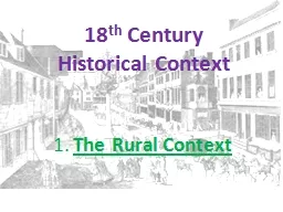 18 th  Century  Historical Context