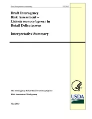 Draft Interagency Risk Assessment Listeria monocytogen