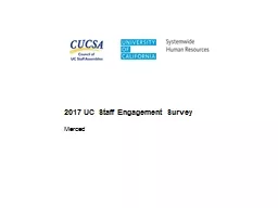 2017 UC Staff Engagement Survey