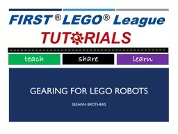 Gearing for  lego  robots