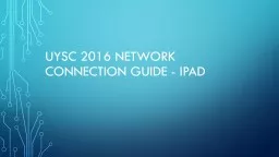 UySC  2016 Network Information 2016