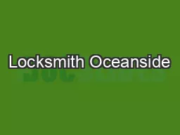 Locksmith Oceanside