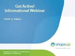 Get Active! Informational Webinar
