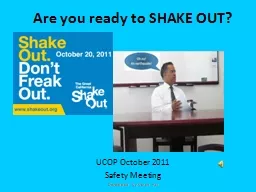 Are you ready to  SHAKE OUT