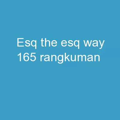 ESQ   The ESQ Way 165 Rangkuman
