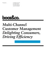 Multi channel customer management delighting consumers driving efficiency