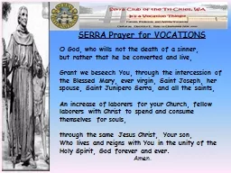 SERRA Prayer for VOCATIONS
