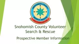 Snohomish County Volunteer Search & Rescue
