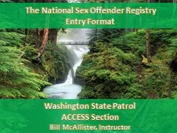 Washington State Patrol ACCESS Section