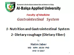 Faculty of Medicine   Gastrointestinal  System