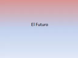 El  Futuro You already know how to express that you are going to do something in the future: