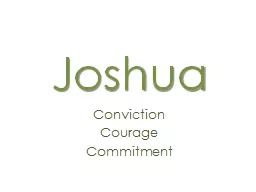 Joshua Conviction Courage