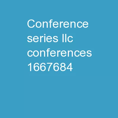 Conference Series LLC Conferences