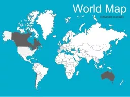 World Map  Individual countries