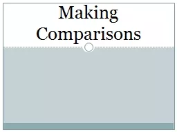 Making Comparisons In English we add –