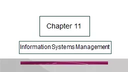 Information  Systems Management