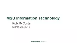 MSU Information Technology