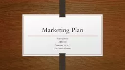 Marketing Plan Krista Jackson