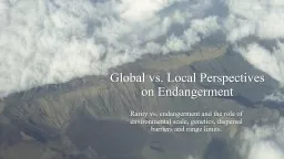 Global vs. Local Perspectives on Endangerment