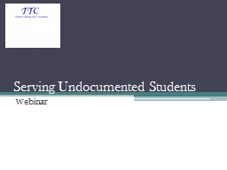 Serving Undocumented Students