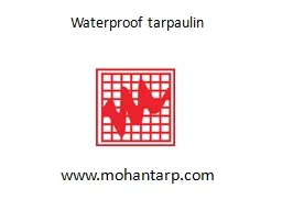 Waterproof Tarpaulin