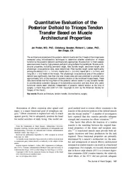 Quantitative Evaluation of the Posterior Deltoid to Tr