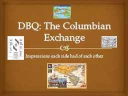 DBQ: The Columbian Exchange