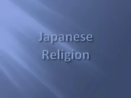 Japanese  Religion Shinto