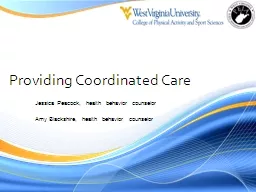 Providing Coordinated Care