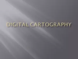DIGITAL CARTOGRAPHY Data