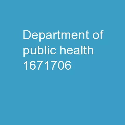 Department  of  Public Health,