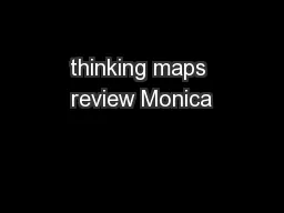 thinking maps review Monica