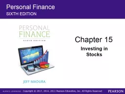 Personal Finance SIXTH  EDITION