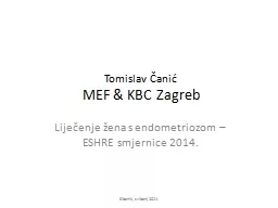 Tomislav Čanić MEF & KBC Zagreb