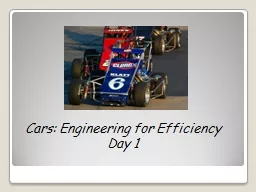 Cars: Engineering  fo r Efficiency