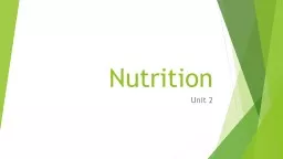 Nutrition   Unit 2 Bell Ringer