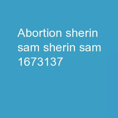 Abortion Sherin Sam Sherin Sam