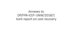 Annexes to DP/FPA-ICEF-UNW/2018/1