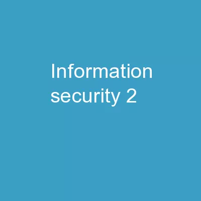 Information  Security  2